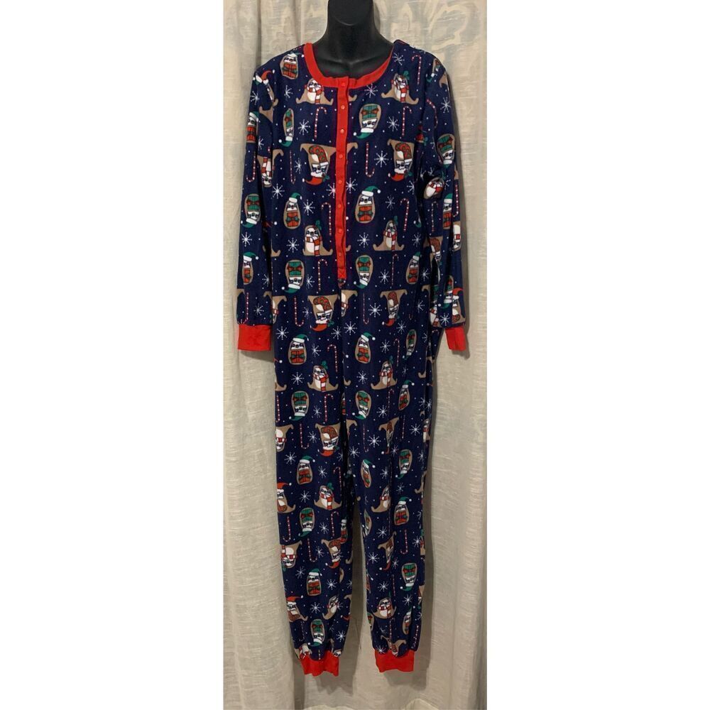 Nice Peace Love & Dreams Women's Peace Love & Dreams Holiday Print Pajama Drop S